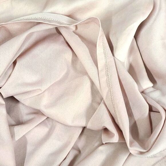 H&M Long Sleeve Pink Tie Up Front‎ Wrap Mini Dress Size 2 - Picture 4 of 8